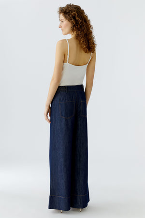 Blue Braided Waist Jeans