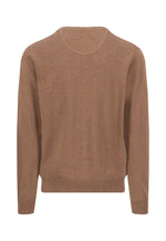Load image into Gallery viewer, Brown Classic V-Neck Sweater
