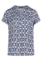 Load image into Gallery viewer, V-Neck Geo Print Blouse
