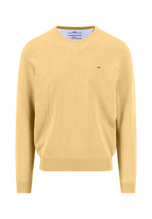 Yellow Crew Neck Sweater