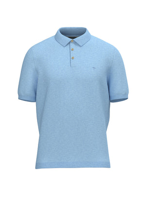 Sky Knitted Polo Shirt