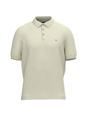 Off White Knitted Polo Shirt