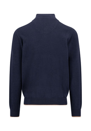 Navy Button Sweater