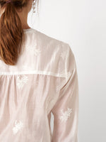 Load image into Gallery viewer, White Floral Embroidered Tunic
