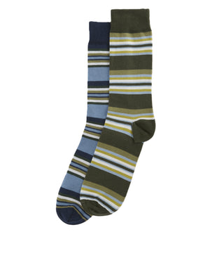 Olive Stripe Socks