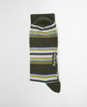 Olive Stripe Socks