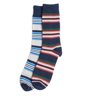 Navy Stripe Socks