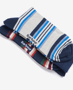 Load image into Gallery viewer, Navy Stripe Socks
