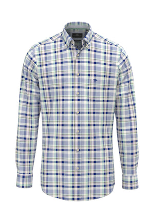 Mint Washed Check Oxford Shirt