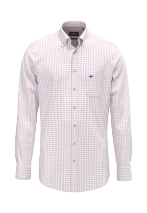 Pink Washed Check Oxford Shirt