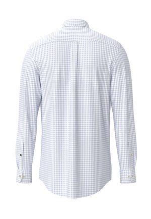 Blue Washed Check Oxford Shirt