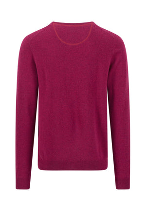 Grape Wool Cashmere Blend Crew Neck