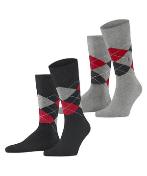 Grey Argyle Socks