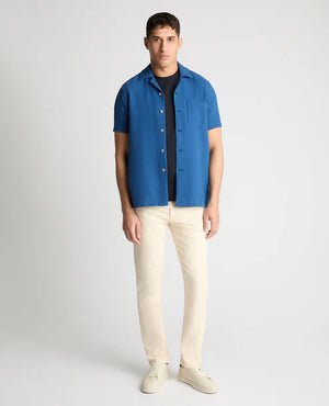 Blue Textured Shirt