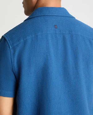 Blue Textured Shirt