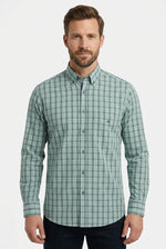 Load image into Gallery viewer, Green Check Print Shirt
