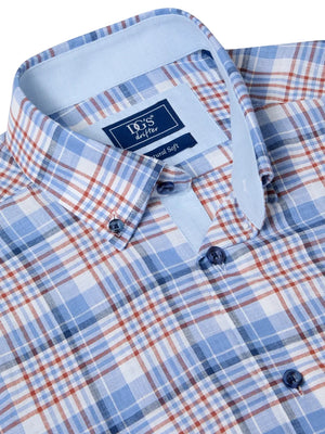 Blue Check Short Sleeve Shirt