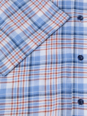 Blue Check Short Sleeve Shirt