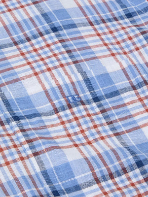 Blue Check Short Sleeve Shirt