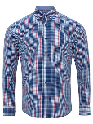 Blue Check Print Shirt