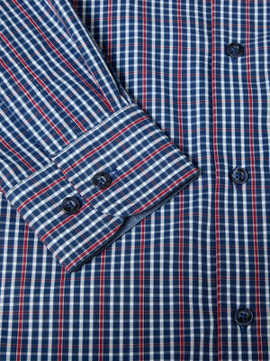 Blue Check Print Shirt