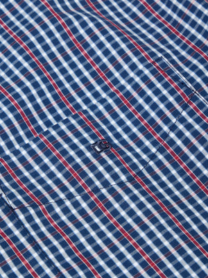 Blue Check Print Shirt