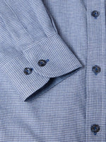 Load image into Gallery viewer, Blue Houndstooth Print Shirt

