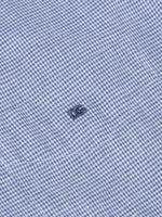 Load image into Gallery viewer, Blue Houndstooth Print Shirt
