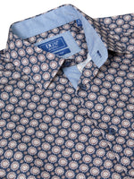 Load image into Gallery viewer, Navy Medallion Print Shirt
