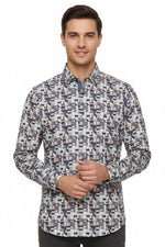 Load image into Gallery viewer, Geometric Mosaic Print Shirt
