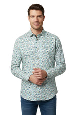 Load image into Gallery viewer, Multicoloured Feathers Print Shirt
