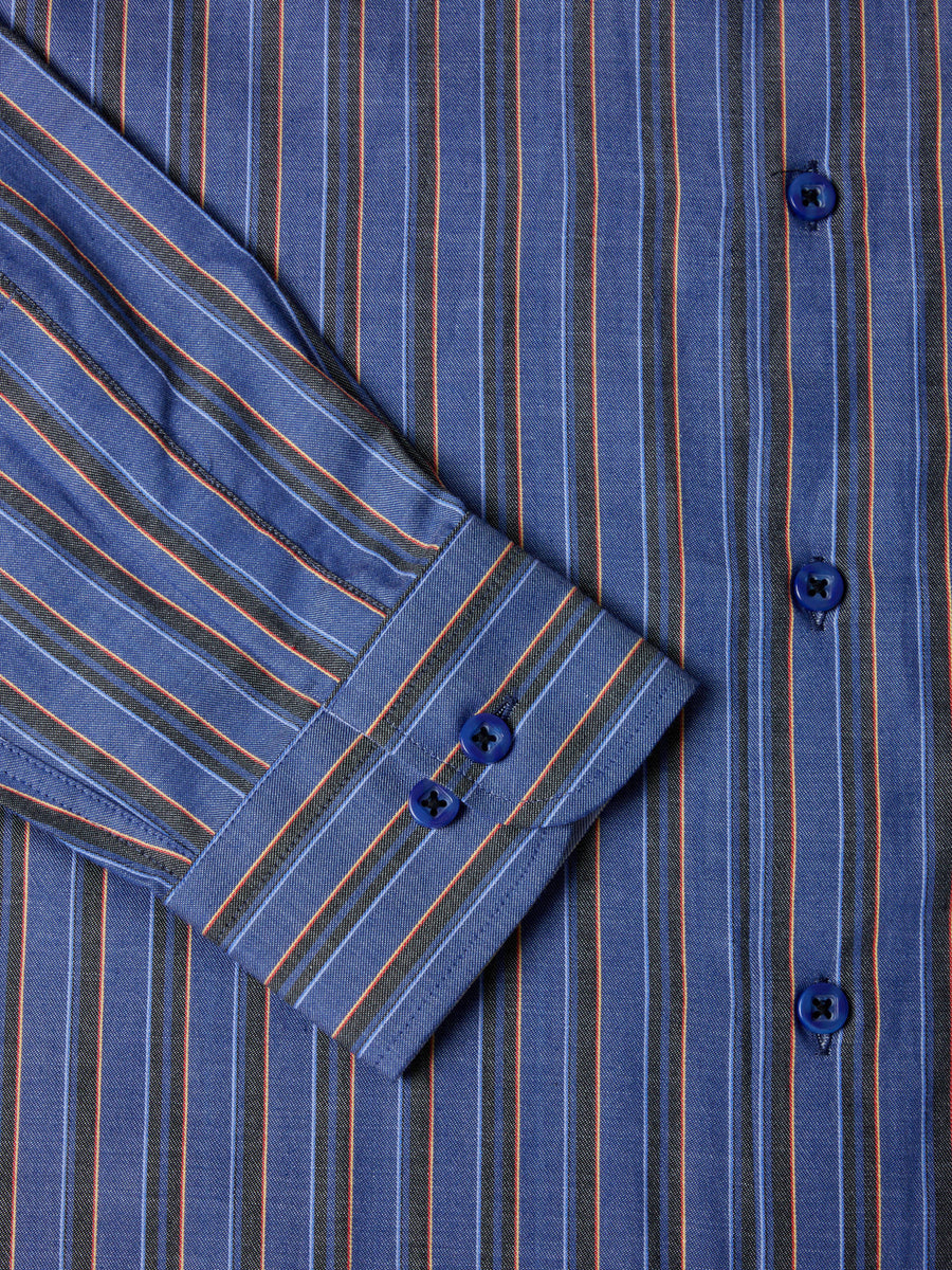 DG's Drifter Navy Multi Stripe Ivano Shirt – Claytons Quality Clothing
