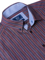 Load image into Gallery viewer, DG&#39;s Drifter Wine Stripe Ivano Shirt
