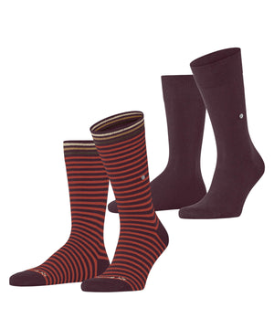 Burgundy Stripe Socks