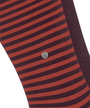 Burgundy Stripe Socks