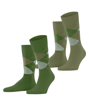 Green Argyle Socks