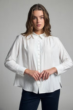 Load image into Gallery viewer, Cream Satin Finish Shirt
