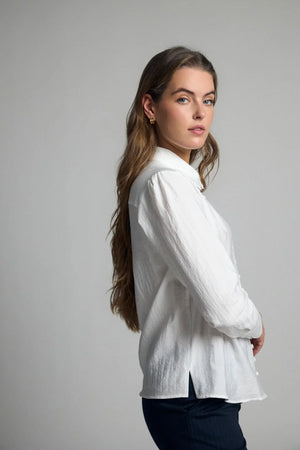 Cream Satin Finish Shirt