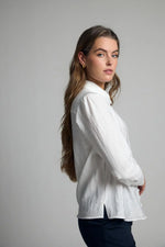 Load image into Gallery viewer, Cream Satin Finish Shirt
