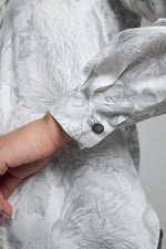 Load image into Gallery viewer, Grey Floral Print Shirt
