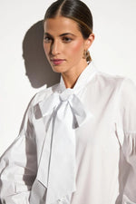 Load image into Gallery viewer, White Tie Detail Blouse
