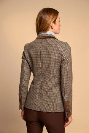 Chocolate Houndstooth Blazer