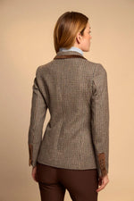 Load image into Gallery viewer, Chocolate Houndstooth Blazer
