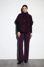 Load image into Gallery viewer, Plum Knit Suit Trousers
