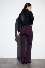 Load image into Gallery viewer, Plum Knit Suit Trousers
