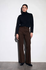 Load image into Gallery viewer, Chocolate Knit Suit Trousers
