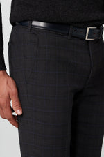 Load image into Gallery viewer, Grey Check Trousers Short Leg
