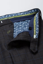 Load image into Gallery viewer, Grey Check Trousers Short Leg
