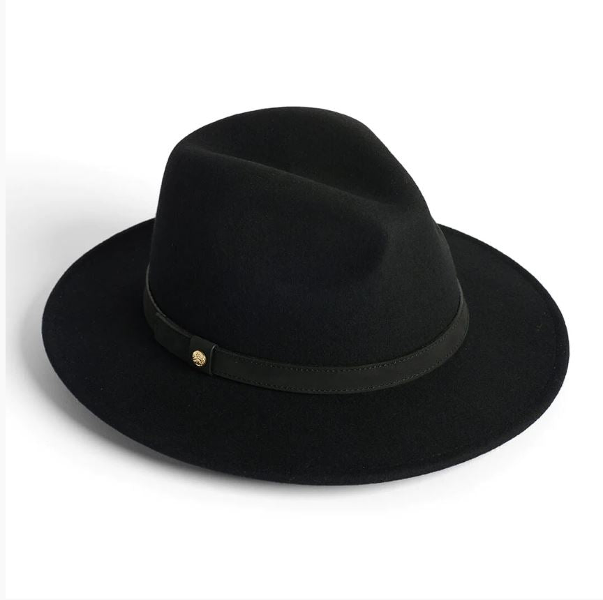 Failsworth Wool Fedora Hat Black