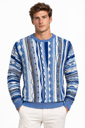 Sky 3D Crew Neck Jumper